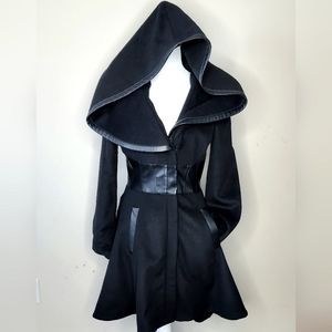 Bebe black coat, size Small